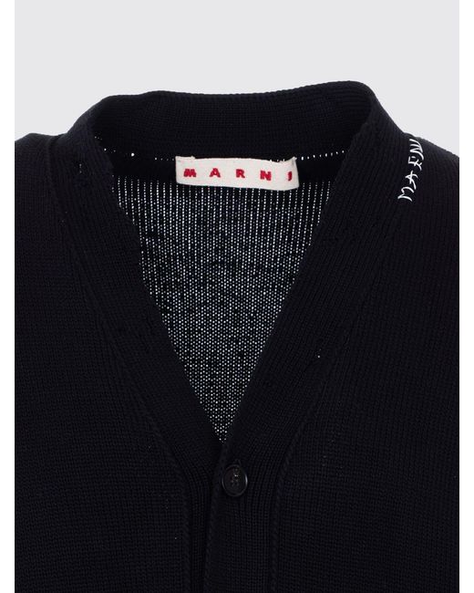 Marni Blue Cotton Cardigan for men