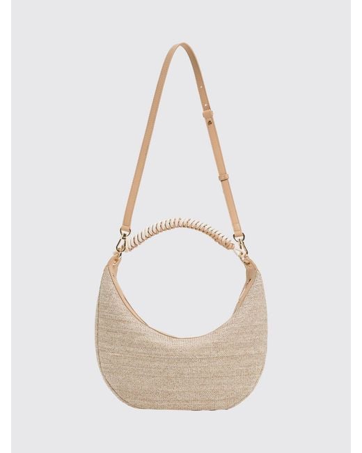 Twinset Natural Raffia Hobo Bag