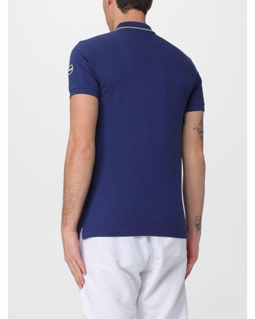 Colmar Blue Cotton Polo Shirt for men