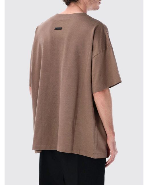 Fear Of God Brown Relaxed T-Shirt for men