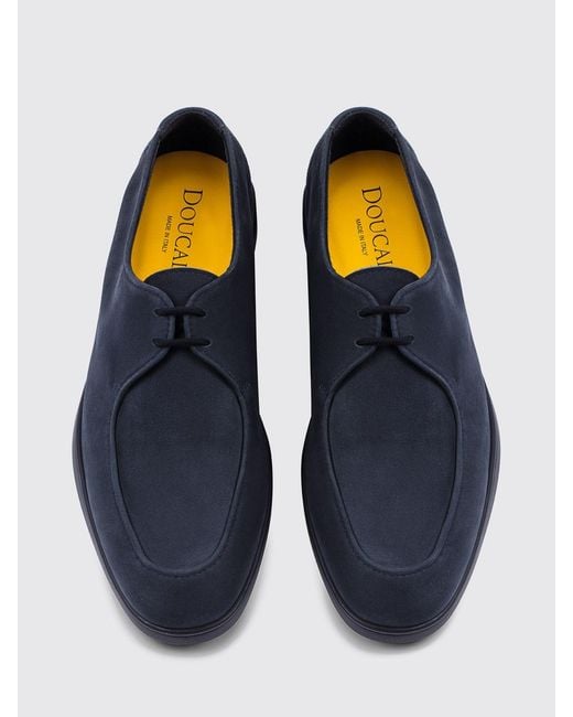 Doucal's Blue Brogue Shoes for men