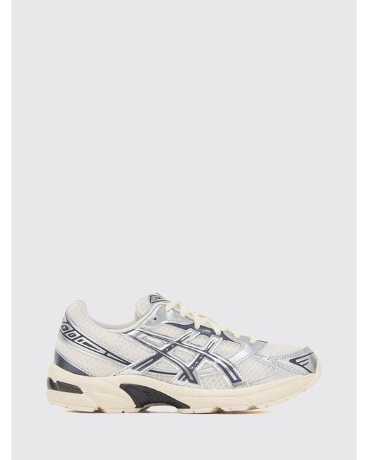 Asics White Gel-1130 Mesh And Laminated Rubber Sneakers