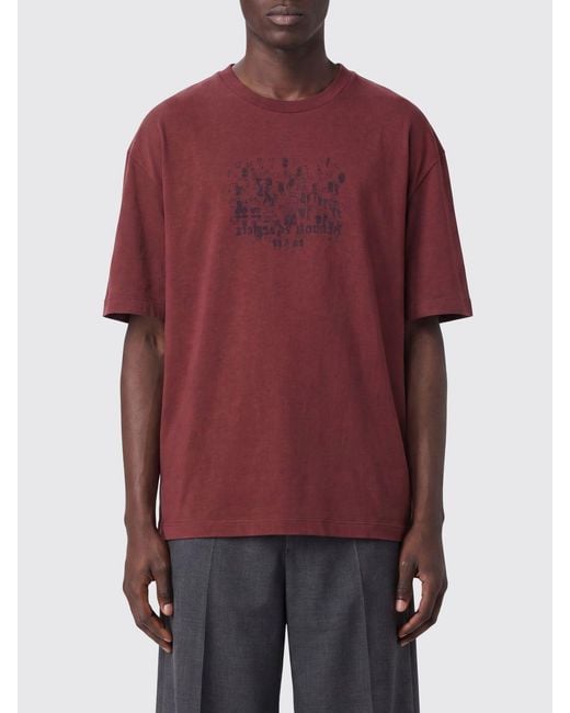 Maison Margiela Embroidered Logo Cotton T-Shirt for men