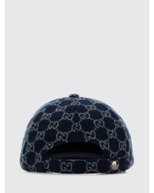 Gucci Blue Gg Baseball Cap for men