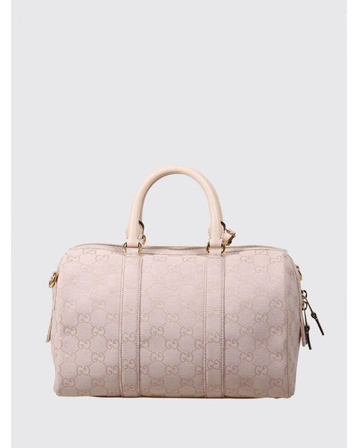 Gucci Pink Ophidia Canvas Bag With Gg Jacquard Monogram
