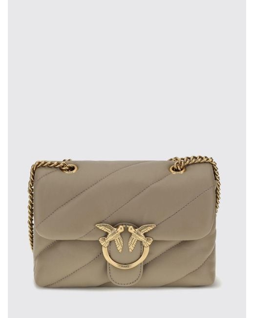 Pinko Gray Shoulder Bag
