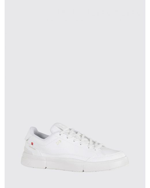 On Shoes White Centre Court Synthetic Leather Sneakers On for men