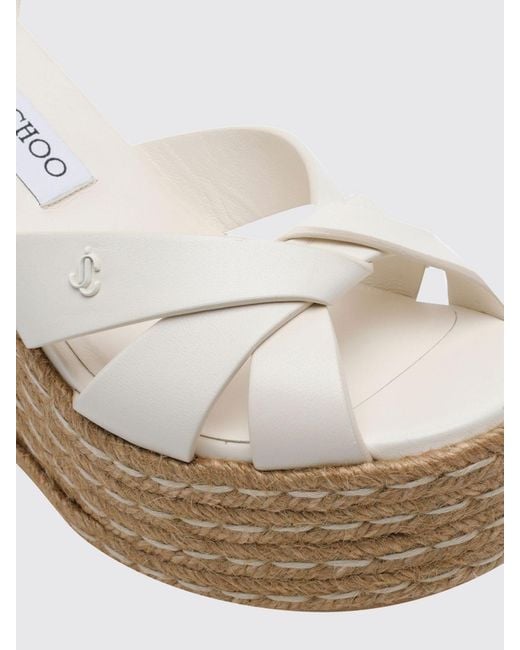 Jimmy Choo Natural Wedge Shoes