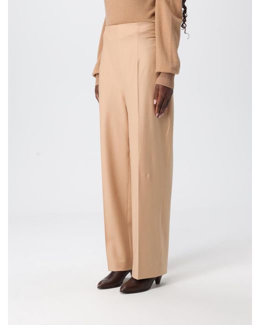 Alberta Ferretti Natural Trousers