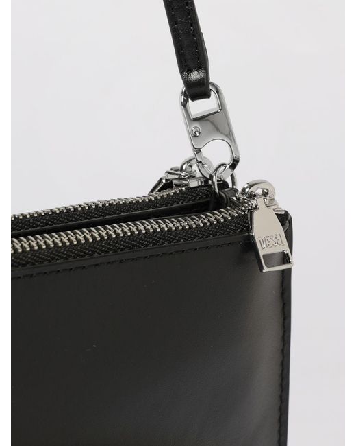 DIESEL Black 1Dr Twin Oval D Shoulder Bag