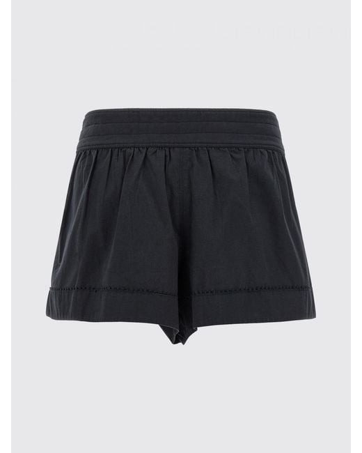 Isabel Marant Black Cybila Cotton Shorts