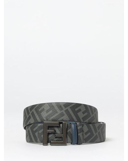 Fendi Blue Ff Squared Reversible Belt for men