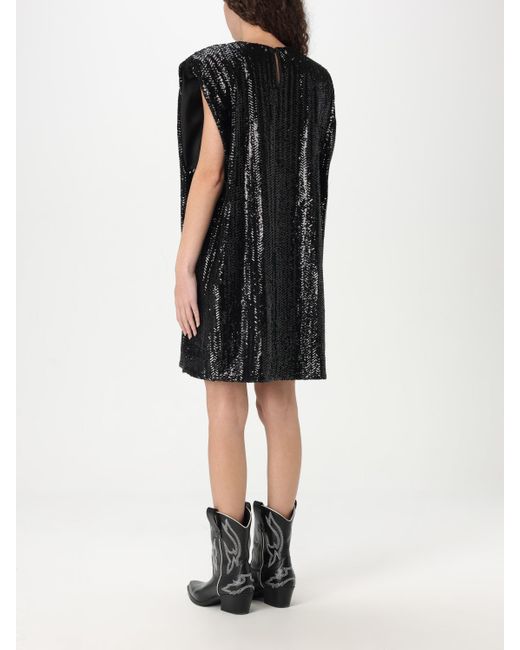 Golden Goose Deluxe Brand Black Sequin Mini Dress Relaxed Fit