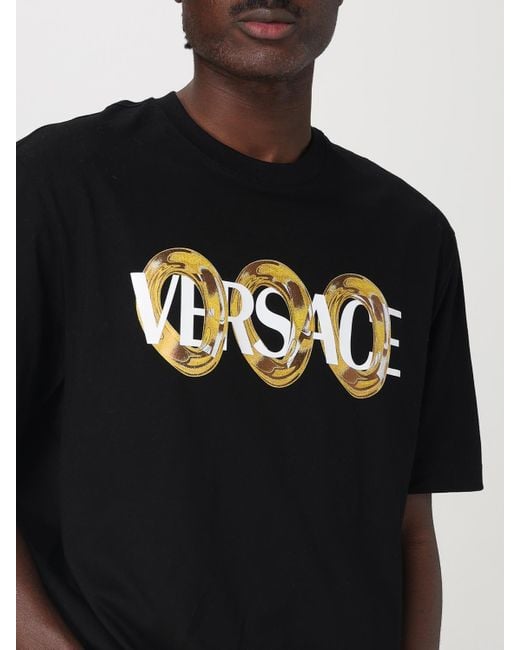 T-Shirt Homme Versace pour homme en coloris Black