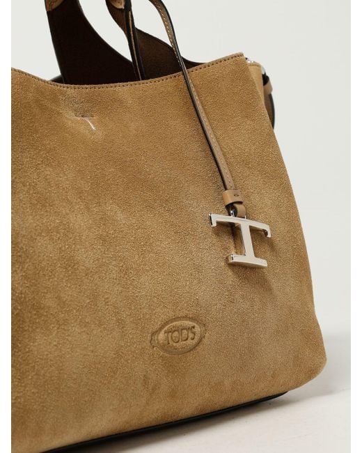 Tod's Natural Schultertasche Damen