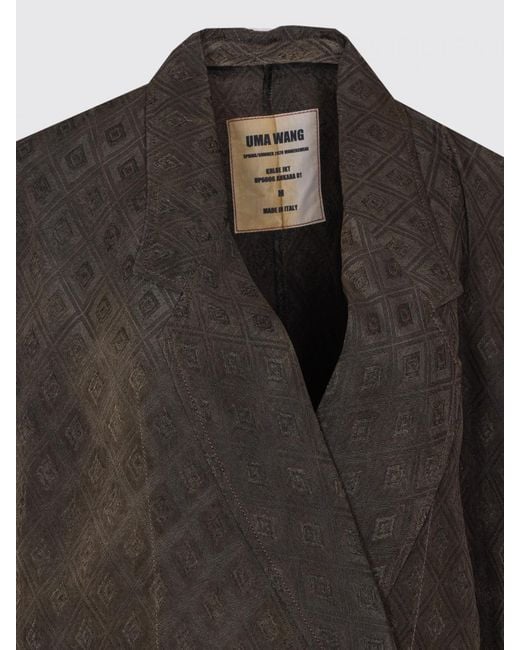 Uma Wang Gray Cupro Blazer