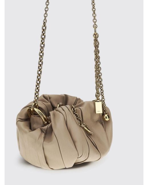 Chloé White ChloÉ Plissé Draped Leather Bag