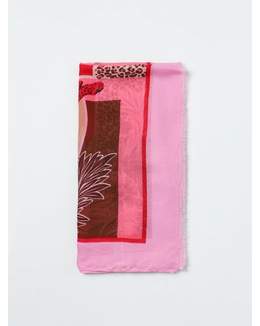 Foulard in viscosa stampata di Liu Jo in Pink