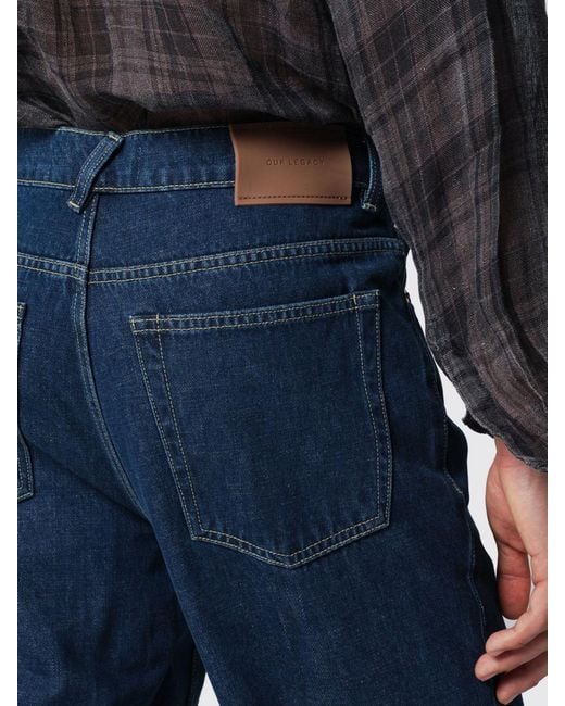 Our Legacy Blue 70S Cut Flared Fit Mid-Rise Denim Jeans for men