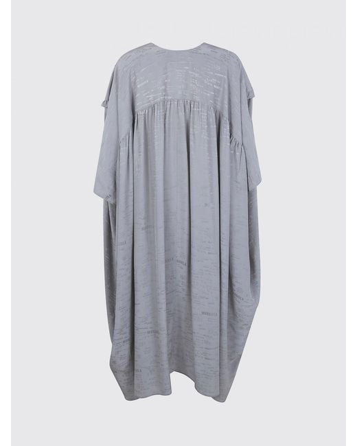 MM6 by Maison Margiela Gray Oversized Viscose Jersey Dress