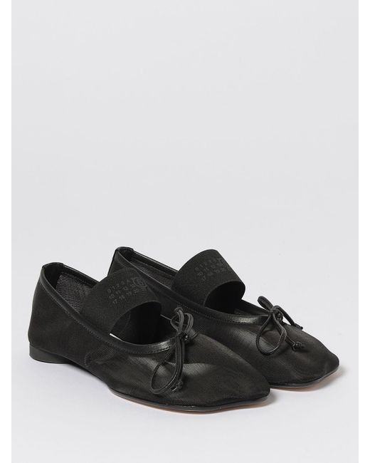 MM6 by Maison Martin Margiela Black Ballet Flats