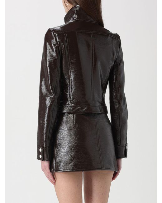 Courreges Black Courr&Egrave	Ges Patent Leather Jacket