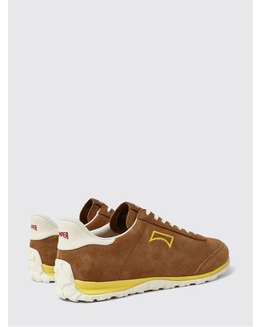 Camper Brown Drift Walk Suede Sneakers for men