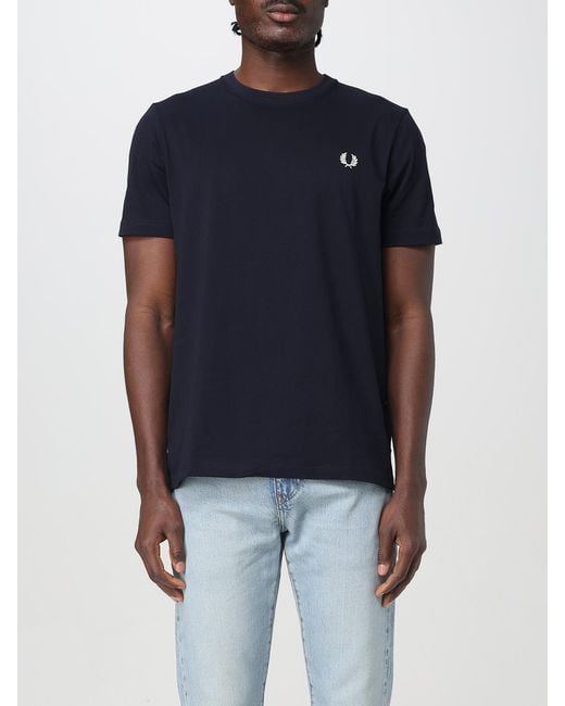 Fred Perry Blue T-Shirt for men