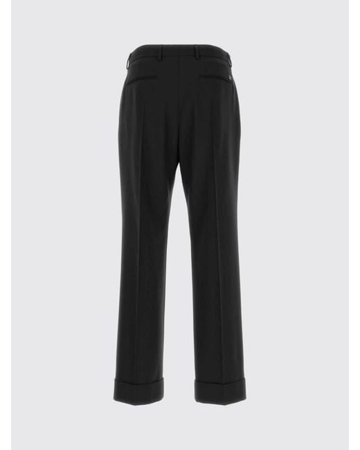 Valentino Black Wool Blend Tailored Trousers for men