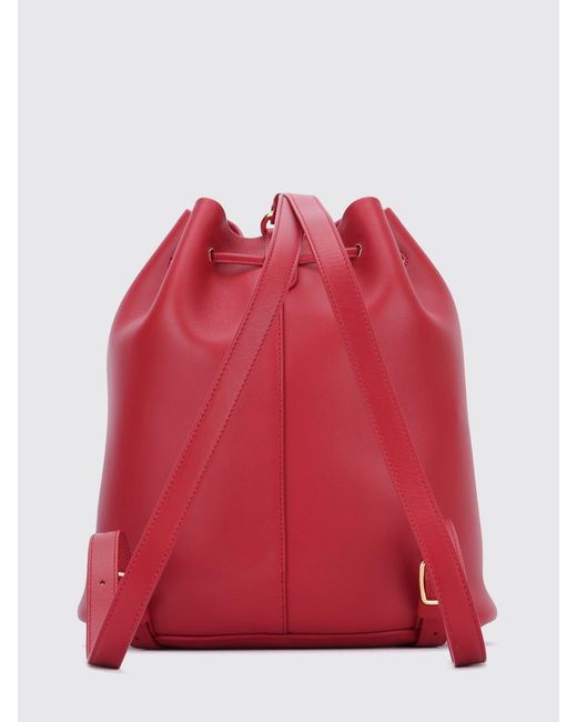 Loro Piana Red Leather Backpack