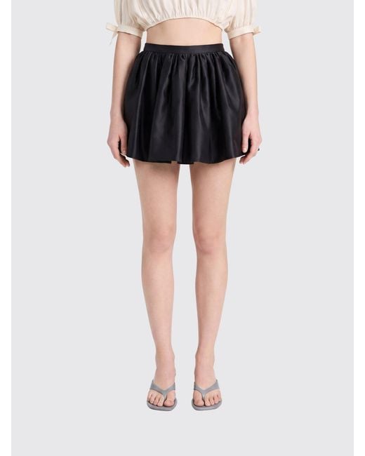 Rabanne Black Crêpe Mini Skirt