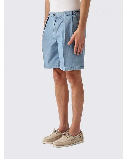 Briglia 1949 Blue Cotton Shorts for men