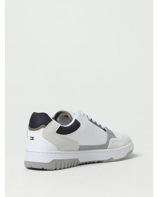 mens white tommy hilfiger trainers