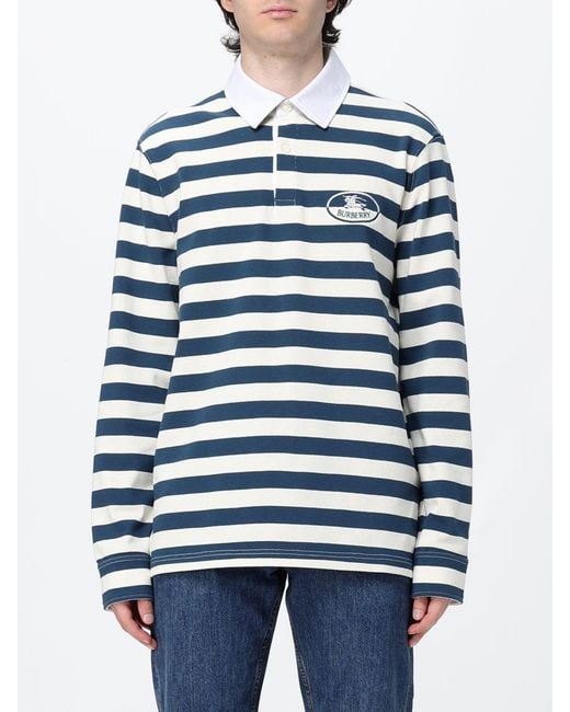 Burberry Blue Polo Shirt for men