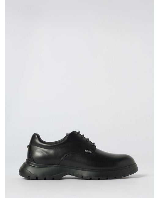 Karl Lagerfeld Black Brogue Shoes for men