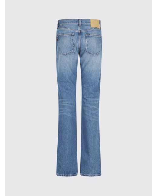 Haikure Blue Carly Straight Cotton Denim Jeans