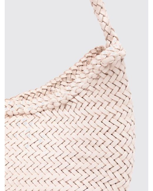 Dragon Diffusion Pink Braided Leather Nova Luna Bag