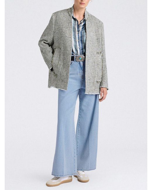 Momoní Gray MomonÌ Cotton Blend Blazer