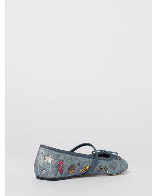 Marc Jacobs White Cotton The Trinket Charm Sabrina Ballerinas
