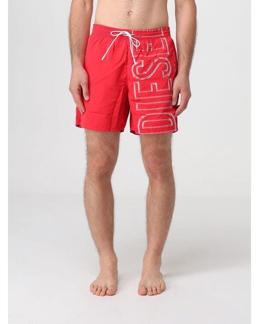 DIESEL Red Swimsuit for men