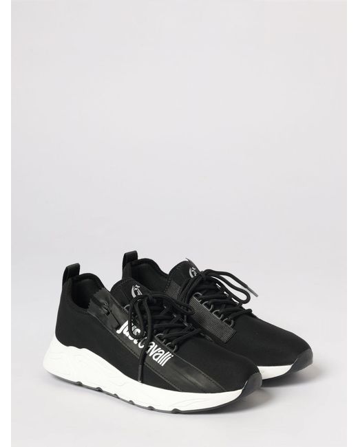 Just Cavalli White Neoprene Sneakers for men