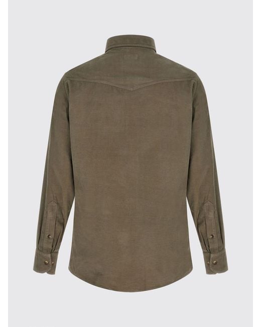 Brunello Cucinelli Green Shirt for men