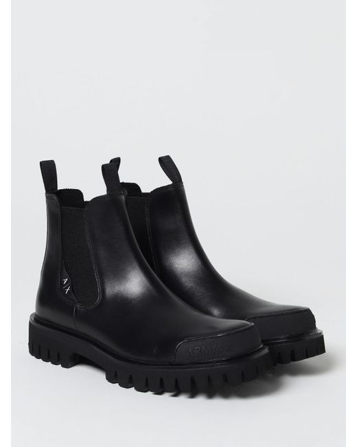 Armani Exchange Boots in Black for Men | Lyst
