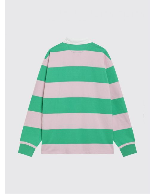 Polo Ralph Lauren Green Striped Cotton Casual Polo Shirt for men