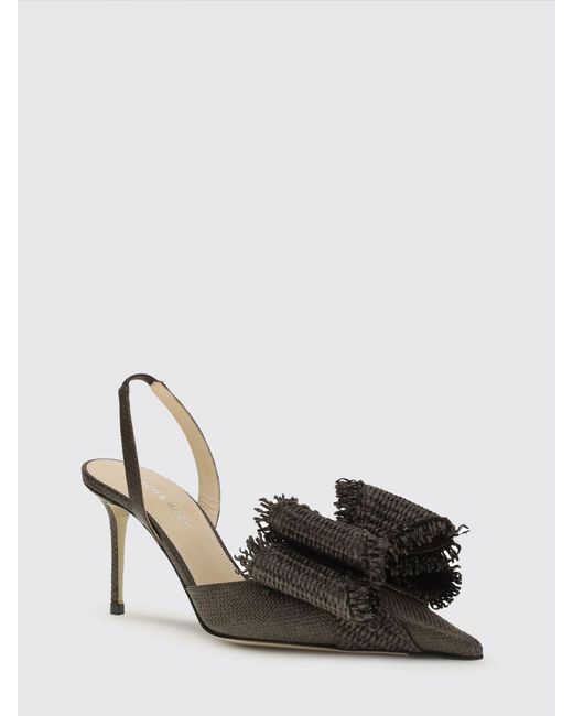 Mach & Mach Multicolor Raffia Slingback Pumps