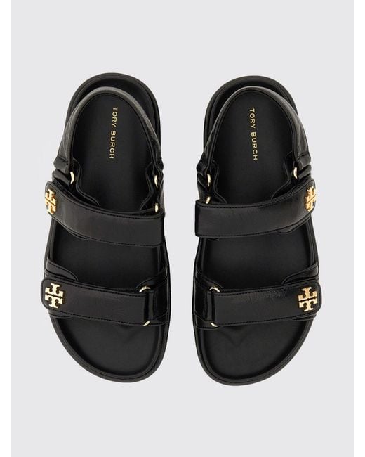 Tory Burch White Kira Sport Leather Sandals
