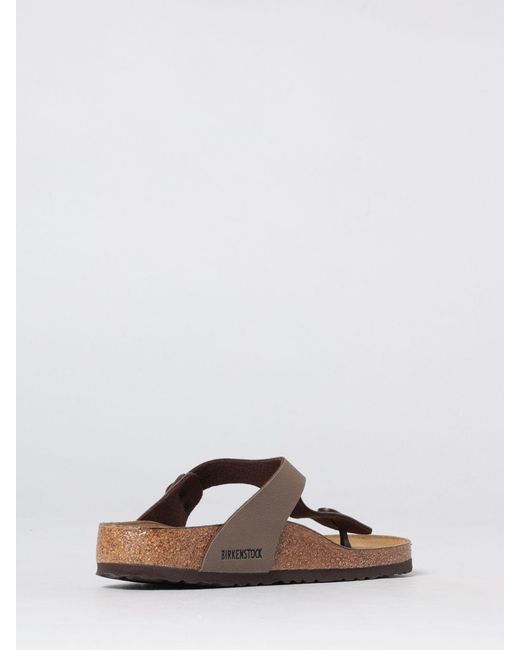 Birkenstock Brown Gizeh Birko-Flor Synthetic Fabric Sandals for men