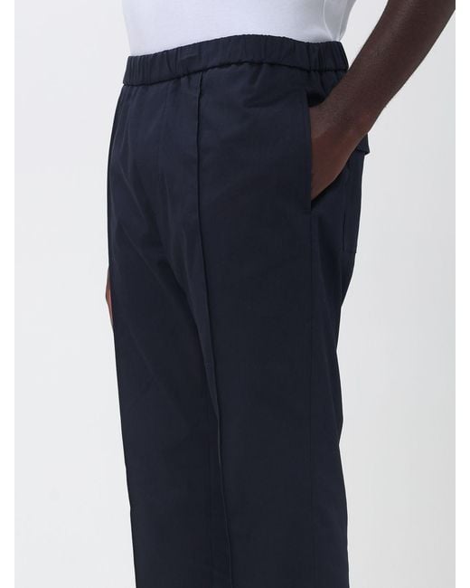 Paolo Pecora Blue Cotton Jogging Trousers for men