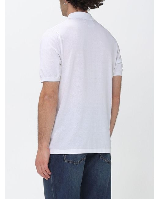 Mc2 Saint Barth White Cotton Polo Shirt for men