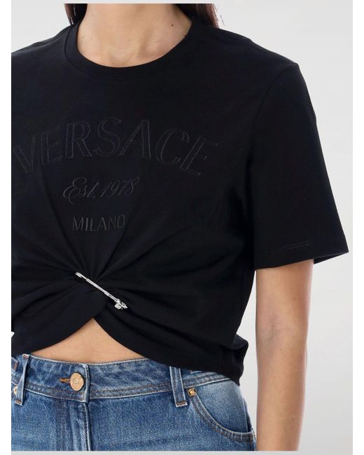 T-shirt Versace en coloris Black
